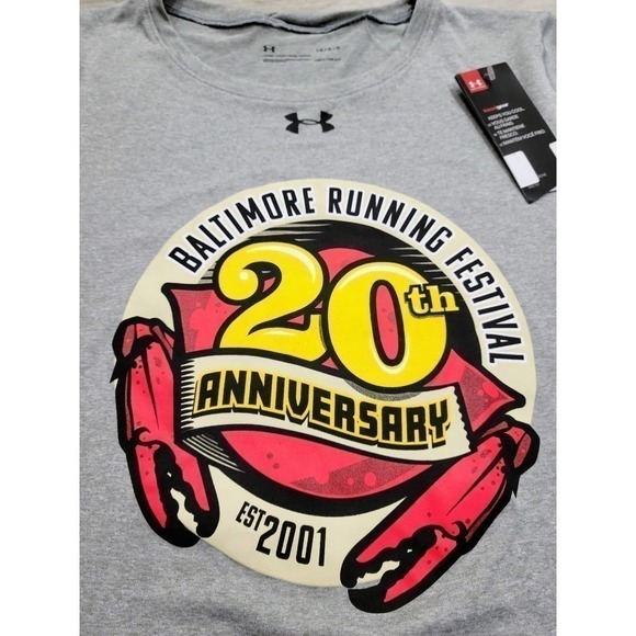 UNDER Armour Women's Baltimore Running Festival T-shirt Large NWT - Picture 1 of 5